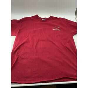 Old Guys Rule Logo Bike Mens Sz XL, Red, Heavy-duty, Short Sleeve, Crew Neck